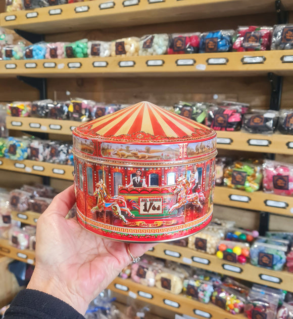 Victorian Carousel Biscuit Tin