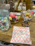 "Thank you Teacher" Jar filled with Barratts fruit salad and Black Jacks